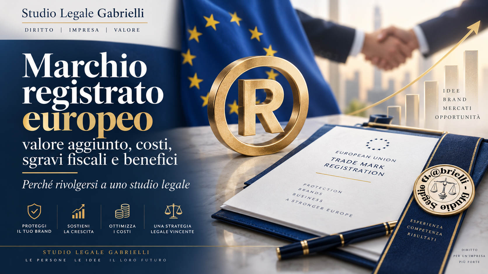 Marchio registrato europeo: valore aziendale, costi e benefici - Studio Legale Gabrielli