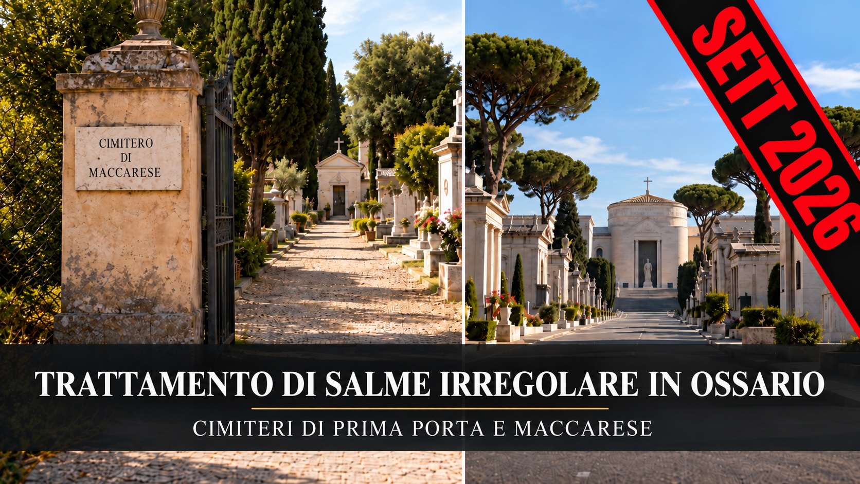 Cimitero di Maccarese e Flaminio Prima Porta